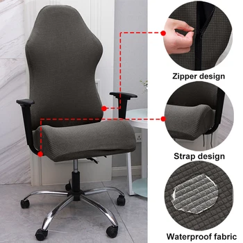 Vodotěsné Herní Židle Kryt Počítače Elastické Křeslo Potahy Sedadel Ruku Kancelářská Židle Kryty Nezahrnuje Židle