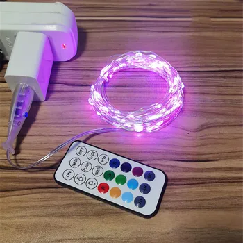 Vodotěsné Mědi String světlo USB powered Vánoční víla LED dekorace Venkovní Dálkové ovládání/Bluetooth 5M 10M osvětlení
