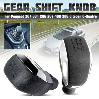 Vysoce Kvalitní 5 Rychlostí Auto Gear Shift Knob pro Peugeot 307 301 206 207 408 508 3008 C2 C4L Auto Příslušenství, hlavice Řadicí Páky