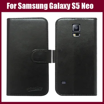 Vysoce Kvalitní kožené pouzdro kryt pro Samsung Galaxy S5 Neo telefon s podstavcem držitele karty peněženka,doprava zdarma