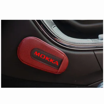Vysoce Kvalitní Kůže Nohou Polštář Knee Pad Dveře Auta rameno pad Interiéru Vozu Příslušenství Pro Opel Mokka
