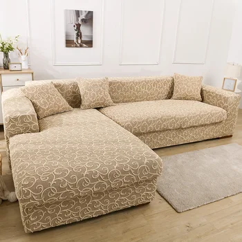 Vysoce kvalitní Luxusní žakár stretch pohovka kryt pro obývací pokoj Amerian styl Reliéfní vzor kryt na gauč potah