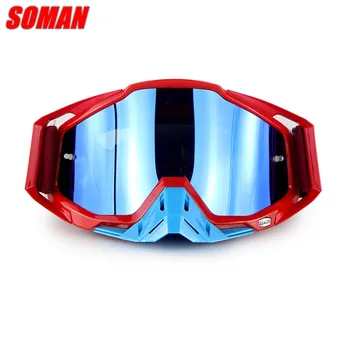 Vysoce Kvalitní Motocyklové Brýle SOMAN Značky ATV Helmice, Motocross Brýle, Závodní Moto Bike Cyklistika CS Gafas sluneční Brýle