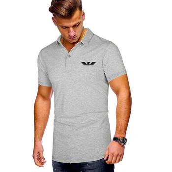 Vysoce kvalitní polo tričko 2020 letní značkové pánské tričko s límečkem krátký rukáv ležérní muži bavlny klopě polo tričko módní pánské tričko