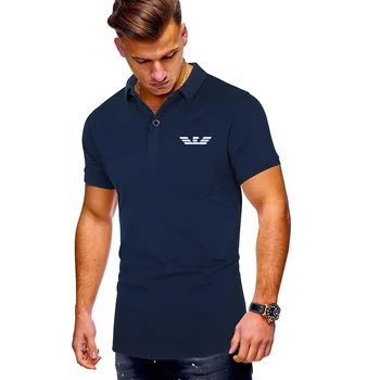 Vysoce kvalitní polo tričko 2020 letní značkové pánské tričko s límečkem krátký rukáv ležérní muži bavlny klopě polo tričko módní pánské tričko