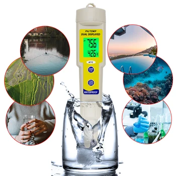Vysoká Přesnost pH Metr pH-618 Automatická Korekce Přenosné Digitální Kvality Vody Analýzy tester TDS 0.01 pro Akvária 40% off