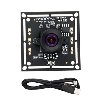 Vysoká Rychlost 200fps Globální Závěrky Monochromatické Kamery UVC Plug Play bez ovladačů USB Modulu Fotoaparátu