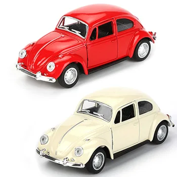 Vysoké Simulace Slitiny Vintage Auto 1:32 Diecast Kovové Pull-back 5 Styl Slitiny Model Auta Hračka Platí Pro Volkswagen Beetle