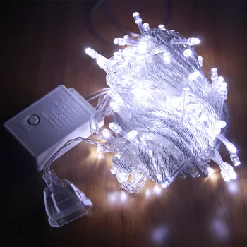 Vánoční ozdoby 2020 Vánoční osvětlení led string světla 10M US Plug 110V Luces Led Decoracion víla světla dovolenou osvětlení