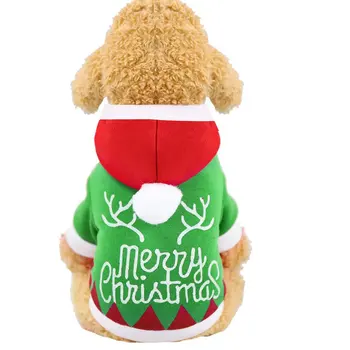 Vánoční Psí Oblečení pro Psy Srst Mikina Vtipný Vánoční Kostým Teplé Zimní Pro Psa Kostým Nový Rok Outfit