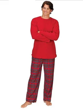 Vánoční Rodinné Odpovídající Kostkované Pyžamo Set Xmas Rodiny Pyžama Nastavit Nový Rok Kostýmy pro Dospělé Děti, oblečení na Spaní noční Prádlo