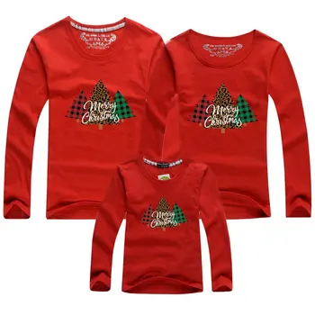 Vánoční Rodinné Odpovídající Oblečení Otec Matka Syn Dcera Oblečení Ženy Muži Baby T-shirt Rodina Vypadat