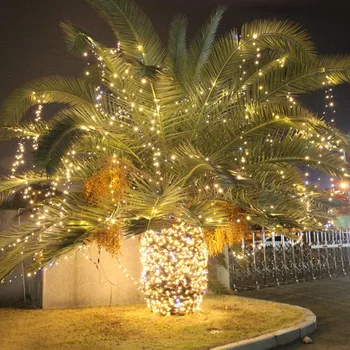Víla LED string světlo 10m 20m 30m 50m vodotěsné venkovní 220V / 110V pro Vánoční svatební party festivalu venkovní dekorace