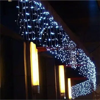 Víla String Světla Vánoční Výzdoba Venkovní Krajinu Lampa String Festival NÁS 96LED Opony Rampouch Opony Světla, Vánoční Dekorace