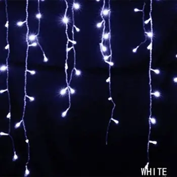 Víla String Světla Vánoční Výzdoba Venkovní Krajinu Lampa String Festival NÁS 96LED Opony Rampouch Opony Světla, Vánoční Dekorace