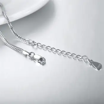 Výprodej Autentické 925 Sterling Silver Řetězec Náramek A Náramek pro Ženy Luxusní Jemné Šperky Svatební Vánoční Dárek