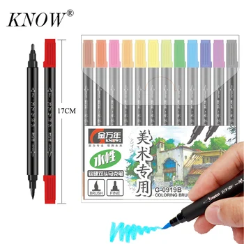 VĚDĚT, 36 barev, Duální Hlava Skica Umění Znaky Nastavit Skica Pero Značky Manga Kreslení Značky Design Dodává kartáč pero