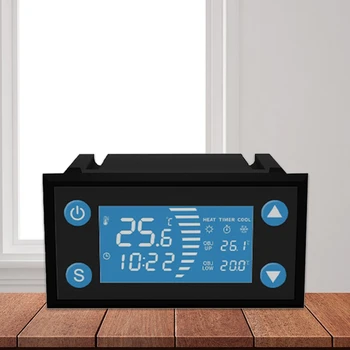 W1213 AC 110-220V Inteligentní Termostat s Časovačem Cool Tepla pro Inkubátoru Akvárium Skleníkových Regulátor Teploty LCD Displej