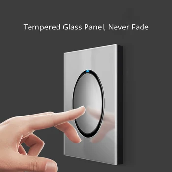 Wallpad 2 USB Univerzální Napájecí Zásuvky Crystal Glass Panel Zaracha S Dítětem Ochranný Zámek