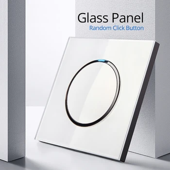 Wallpad 2019 Nové Příjezdu Crystal Glass Panel 13A UK Standardní Napájecí Zásuvky Uzemněné S Dítětem Ochranný Zámek