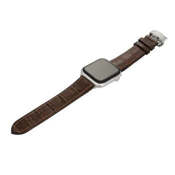 Watchband pro Apple Watch 6/SE Popruh, 40 MM 42 mm 44 mm 38 MM Silikon+Kožené Klasické Náramek pro iWatch Série 6 5 4 3 2 Wristbelt