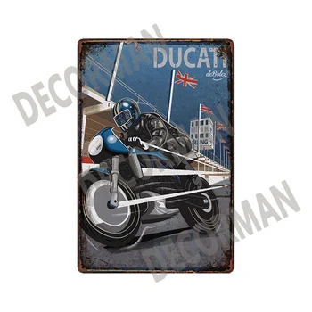 [ WellCraft ] ZUNDAPP DUCATI Plechové Cedule, Plakáty Vintage Motor Metal Malování Vlastní Klub Dekor LT-2035