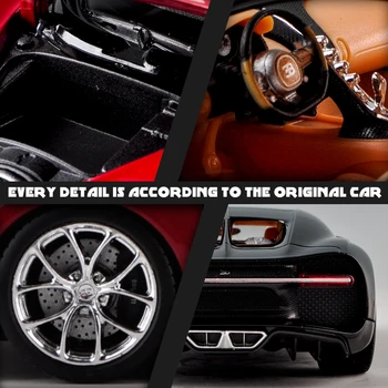 Welly 1:24 Bugatti chiron auto slitiny model vozu simulace auto dekorace kolekce dárek hračka lití model hračka