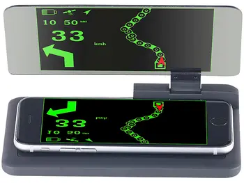 WiiYii Univerzální H6 Auto HUD Head-Up Displej Projektor Rychlosti Varování Systém, Bezpečnostní Alarm, Telefon, Navigace, Smartphone