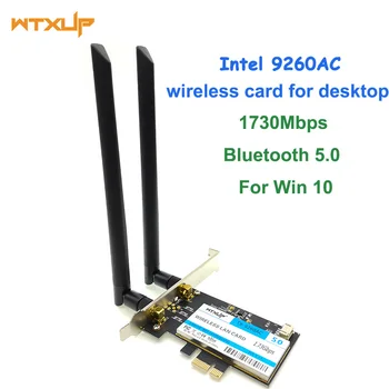 Wireless-AC 9260 AC pro Intel 9260ac 9260NGW 1730Mbps PCI-e PCIE 1X WiFi Adaptér, MU-MIMO Bluetooth 5.0 Síťová Karta WLAN