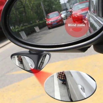 Wonderlife 1 Kus 360 Stupňů Otočný 2 Boční Auto Konvexní Blind Spot Zrcadlo Automibile Vnější Zpětná Parkovací Zrcadlo Bezpečnosti