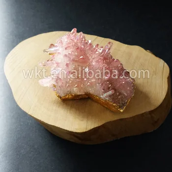 WT-P619 Duchovní crystal kámen přírodní auru quartz růžové náhodně kámen s dvojitými smyčkami ve vysoké kvalitě pro velkoobchod