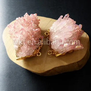 WT-P619 Duchovní crystal kámen přírodní auru quartz růžové náhodně kámen s dvojitými smyčkami ve vysoké kvalitě pro velkoobchod