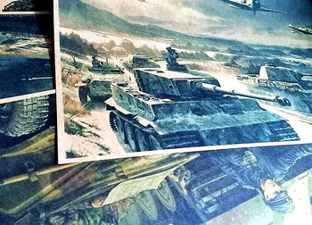 WW2 GER Panzer IV Tank PzKpfw IV, Tisk Plakátů a Umění, Zbraň, Válka, Vojenské Plakát Vintage Kraft Papír Samolepka na Zeď bytové Dekorace