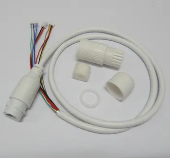 X 4ks Vodotěsné POE LAN kabel pro CCTV IP kamera desky modul s vodotěsný konektor RJ45, Jeden status LED