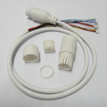 X 4ks Vodotěsné POE LAN kabel pro CCTV IP kamera desky modul s vodotěsný konektor RJ45, Jeden status LED
