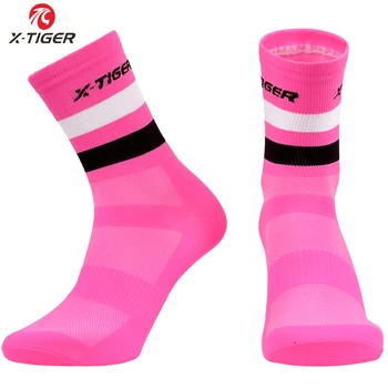 X-TIGER Pro Ženy Profesionální Cyklistické Ponožky 7 Barev Silniční Cyklistické Ponožky Outdoorové Značky Racing Bike Kompresní Sportovní Ponožky 2020