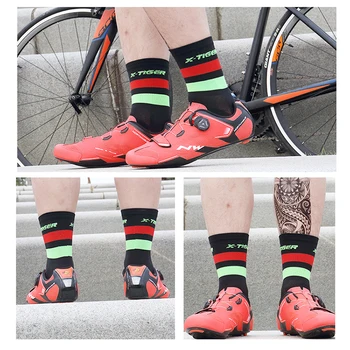 X-TIGER Pro Ženy Profesionální Cyklistické Ponožky 7 Barev Silniční Cyklistické Ponožky Outdoorové Značky Racing Bike Kompresní Sportovní Ponožky 2020