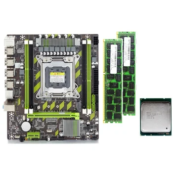 X79 X79G základní Desky Sada s LGA2011 Komba Xeon E5 2620 CPU 2ks x 4GB = Paměť 8GB DDR3 RAM 133hz PC3 10600R