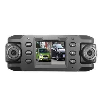 X8000 Dual Lens Auto Fotoaparát Vozidla DVR Dash Záznamník GPS G-senzor funkce