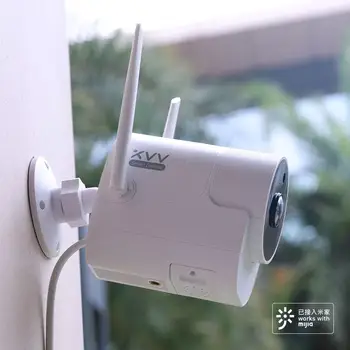 Xiaomi Ip Smart Venkovní Kamera Vodotěsná Bezpečnostní Kamera Bezdrátová WIFI Vysokým Rozlišením pro Noční Vidění Pracují Se Mi Domů Aplikace