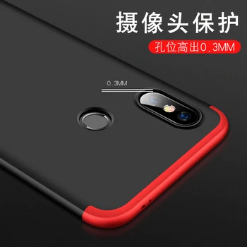 Xiaomi8 Případě 360 ° Plné Tělo Chráněno Nárazuvzdorné Pouzdro pro Xiaomi Mi 8 Mi8 SE Kryt + Sklo Protector