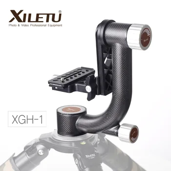 XILETU XGH-1 Pro Heavy Duty Uhlíkových Vláken Gimbal Hlava Stativu Stabilizátor Rychlé Uvolnění Desky pro Teleobjektiv fotografie pták