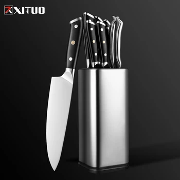XITUO Chef Kuchyňský Nůž Sada Super německé Oceli Vařit Nůž Japonský Santoku Nůž Sekáčkem Na Hotel Home