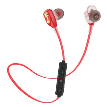 XT-21 Bezdrátová Sluchátka Dvojitou kmitací cívkou Bass Stereo In-Ear Sluchátka Sportovní stereo Bluetooth Sluchátka Koaxiální 4 jednotky žehlička Headset