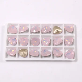 YANRUO 4706 Rose Water Opal Barva Skla Krystal, Materiál Hřebík Na Kameny 12mm 17mm Populární Kamínky Pro 3D DIY Nail Art Drahokamy
