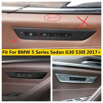 Yimaautotrims Sedadla Paměť Nastavení Tlačítko Spínače Kryt Rámu Výbava ABS Interiéru Pro BMW Řady 5 Sedan G30 530I 2017 - 2021