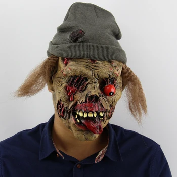 YOMDID Horor Halloween Maska Zombie Masky Strana Cosplay Odporné Rot Obličej, Červené Oči, Strašidelné Maškarní Teroru Masker Latex