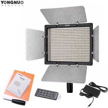 Yongnuo YN-600L LED Studio Video Světlo 3200k-5500k a 5500K Lampa Barevná Teplota pro Canon Nikon Videokamera DSLR +AC adaptér