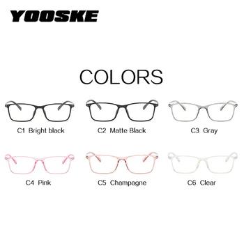 YOOSKE Optické Vintage Krátkozrakost TR90 Brýlí Velký Volitelný rozsah Skončil Muži Ženy brýle na Čtení Klasické Konstrukce -0.5 -100 -6.0