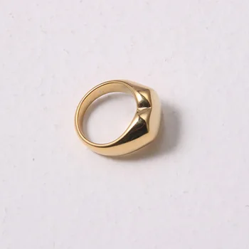 Z nerezové Oceli, 18k Pozlacené Zakalit Zdarma Minimální Sladké Šperky Dárek pro Bmx Stereoskopické Zlaté Srdce Láska Prsteny pro Ženy